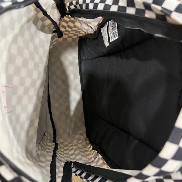 Dickies Black and White Checkerboard Canvas Backpack - Picture 4 of 4